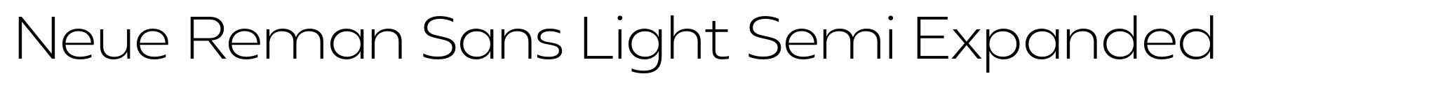 Neue Reman Sans Light Semi Expanded image